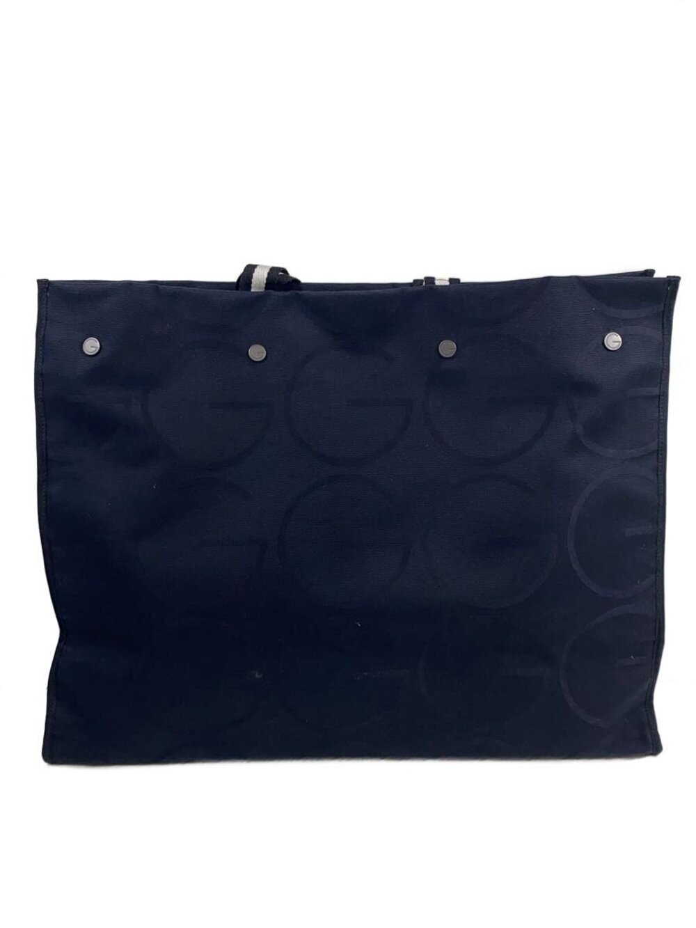 Gucci GG canvas tote bag open topnd four snap button top Blue